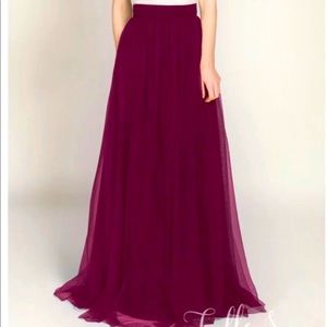 Elegant Purple maxi skirt